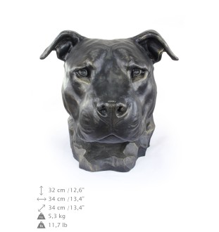 Amerykański Staffordshire terrier duża głowa z żywicy Art-Dog